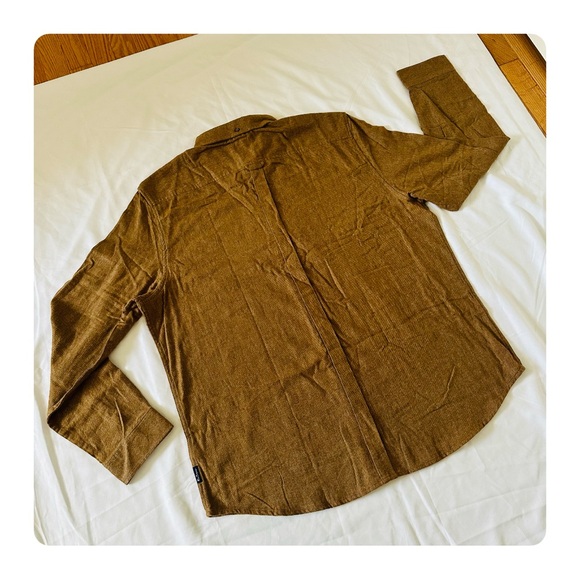 ★ NWT Ben Sherman Long-Sleeve Twill Flannel Shirt - Light Brown ★ - Picture 12 of 15